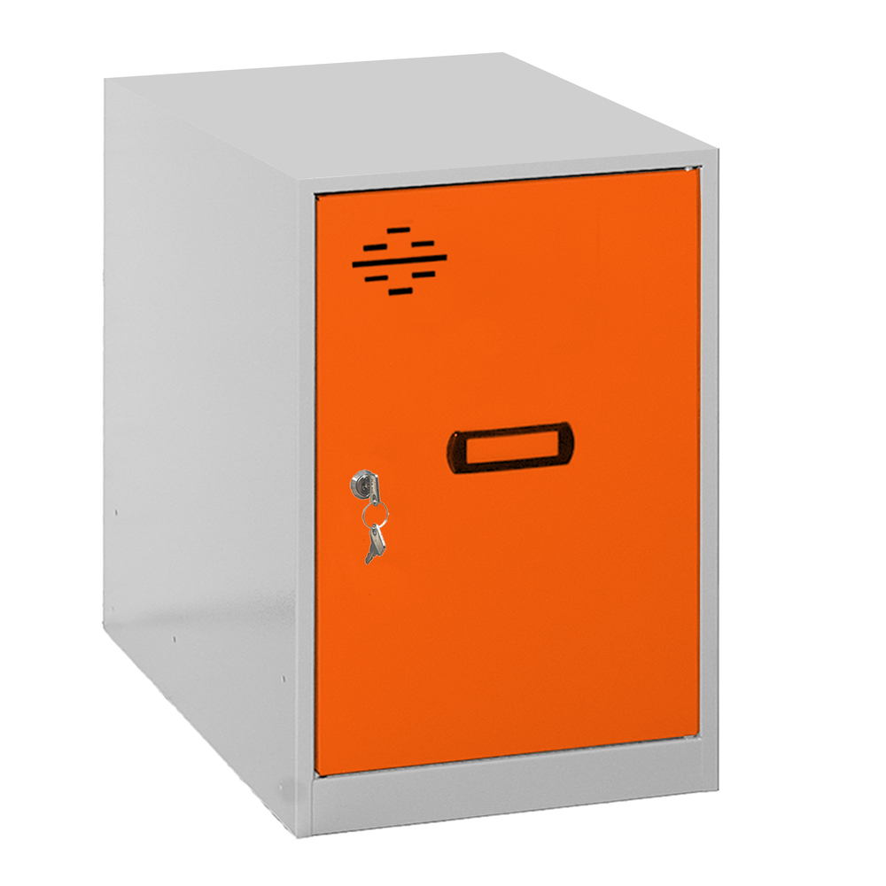 Vestiaire métallique 475x300x500 - Gris/Orange - SIMON RACK - 8425437065064