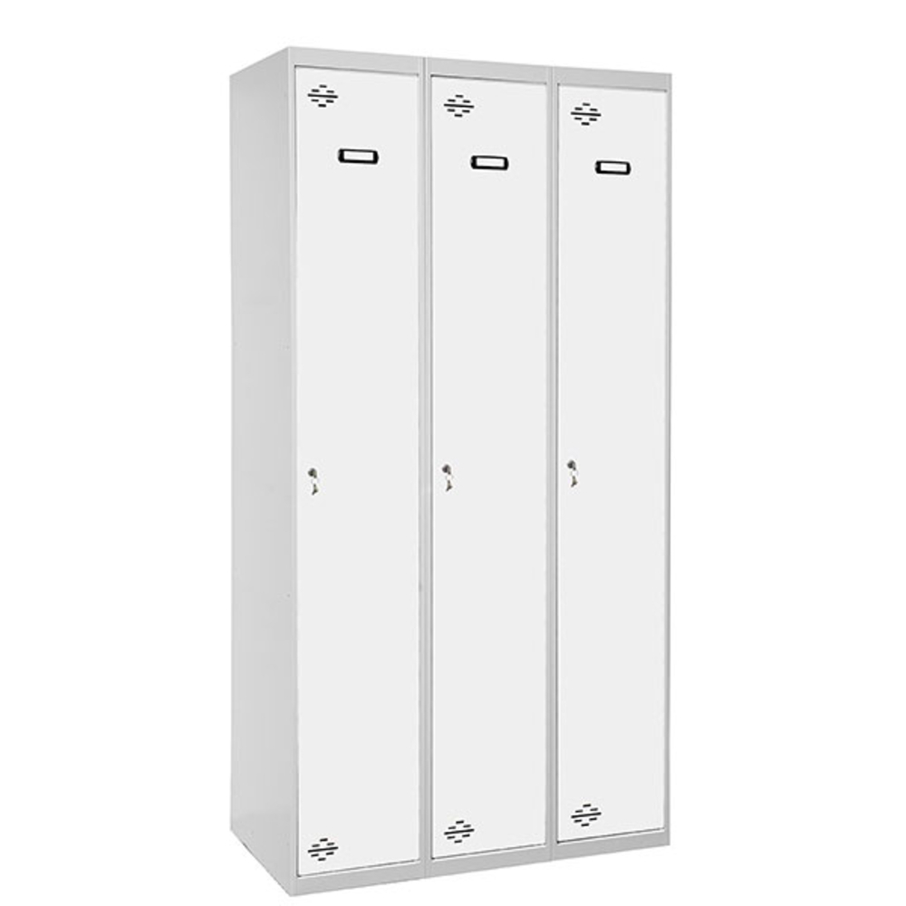 Vestiaire métallique monté 1800x900x500 - 1 niveau Gris/Bleu - SIMON RACK - 8425437066276