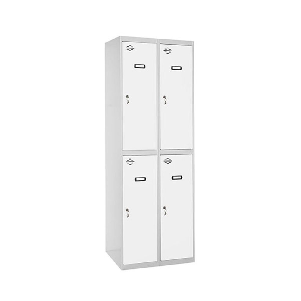 Vestiaire métallique monté 1800x600x500 - Gris/Bleu - SIMON RACK - 8425437066375