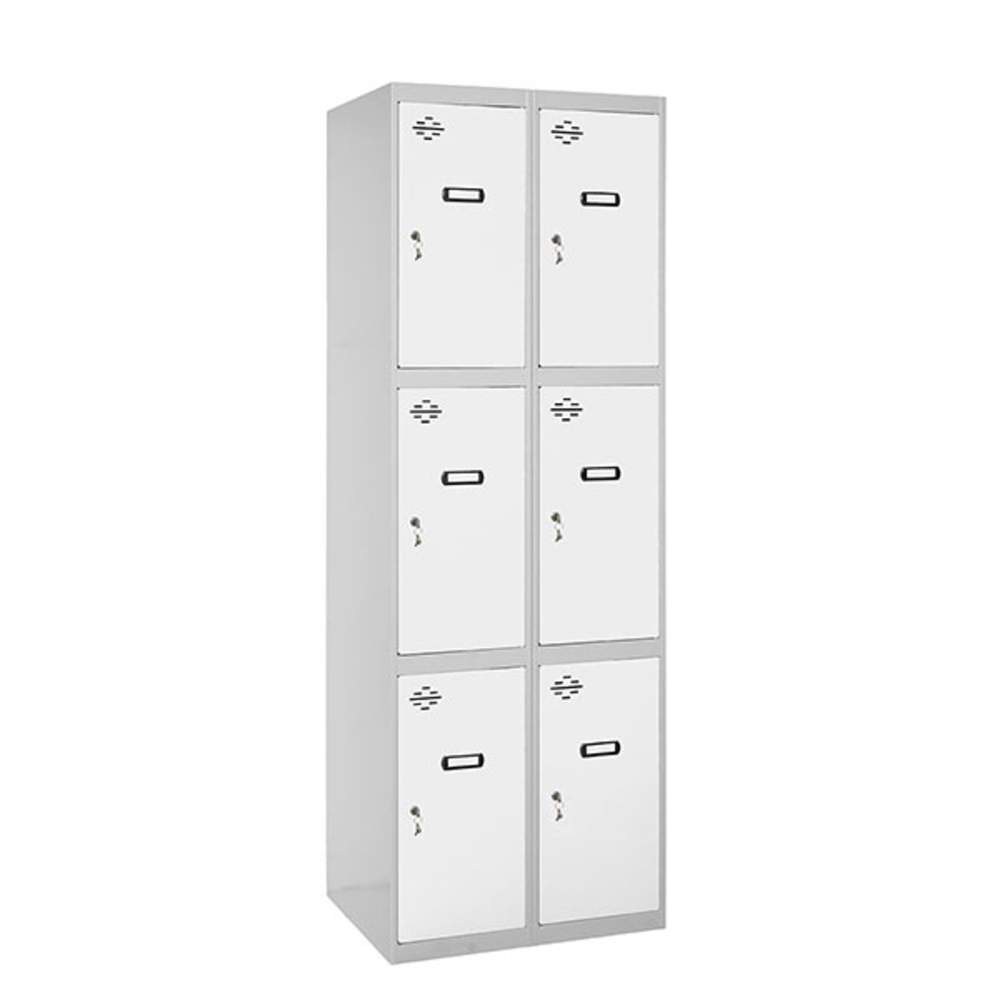 Vestiaire métallique monté 1800x600x500 - Gris/Bleu - SIMON RACK - 8425437066481