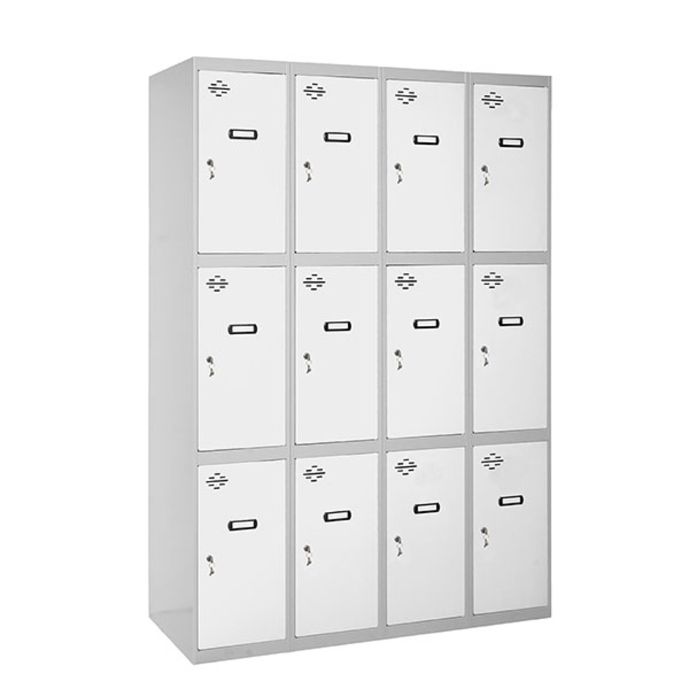 Vestiaire métallique monté 1800x1200x500 - Gris/Bleu - SIMON RACK - 8425437066504
