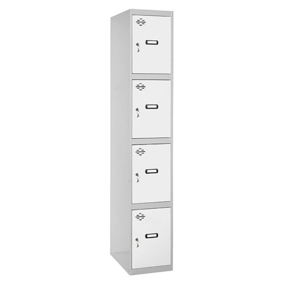 Vestiaire métallique monté 1800x400x500 - Gris/Bleu - SIMON RACK - 8425437066580