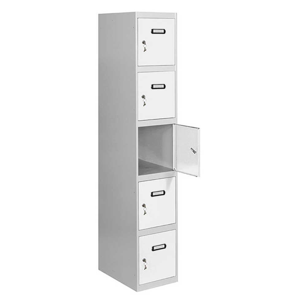 Vestiaire métallique monté 1800x400x500 - Gris/Bleu - SIMON RACK - 8425437066658