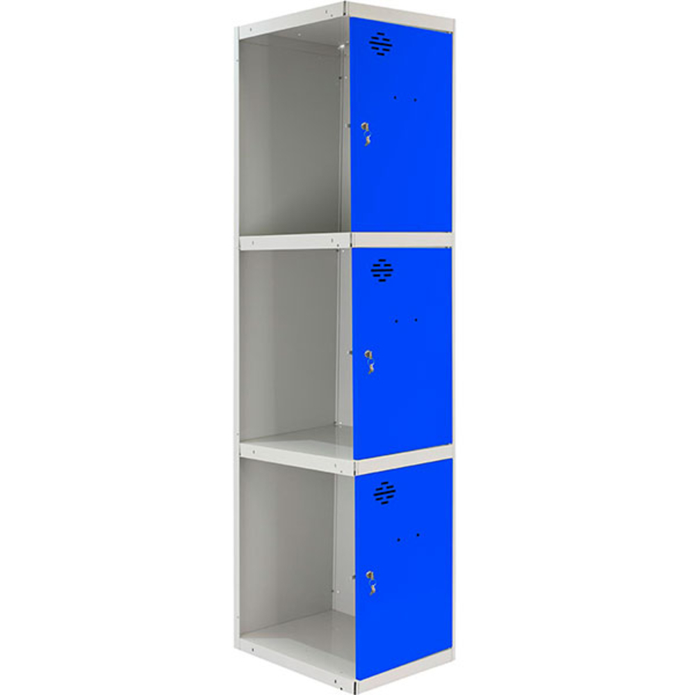 Vestiaire métallique 1800x300x500 - Gris/Bleu - SIMON RACK - 8425437067426
