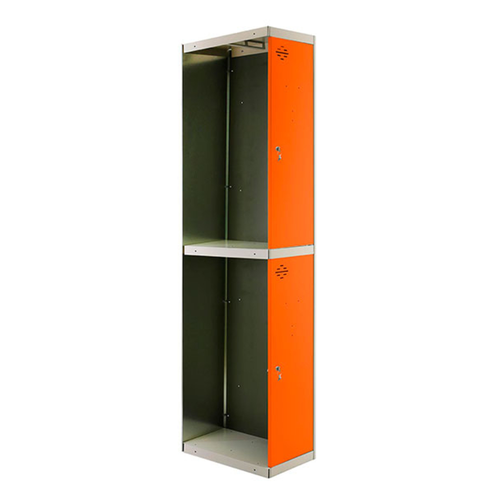 Vestiaire métallique 1800x400x500 - Gris/Orange - SIMON RACK - 8425437067921