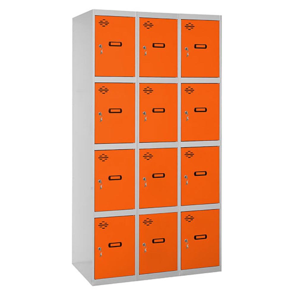 Vestiaire métallique monté 1800x1200x500 - Orange - SIMON RACK - 8425437068065