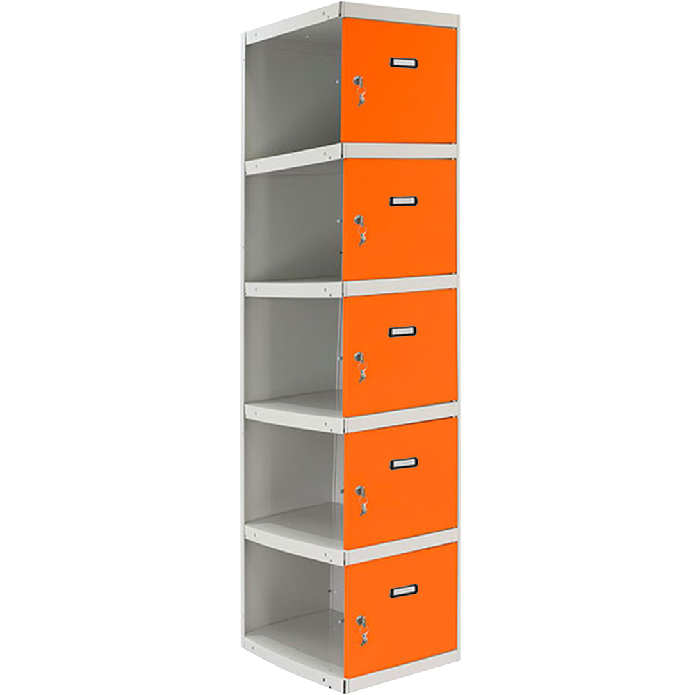 Vestiaire métallique 1800x400x500 - Gris/Orange - SIMON RACK - 8425437068256
