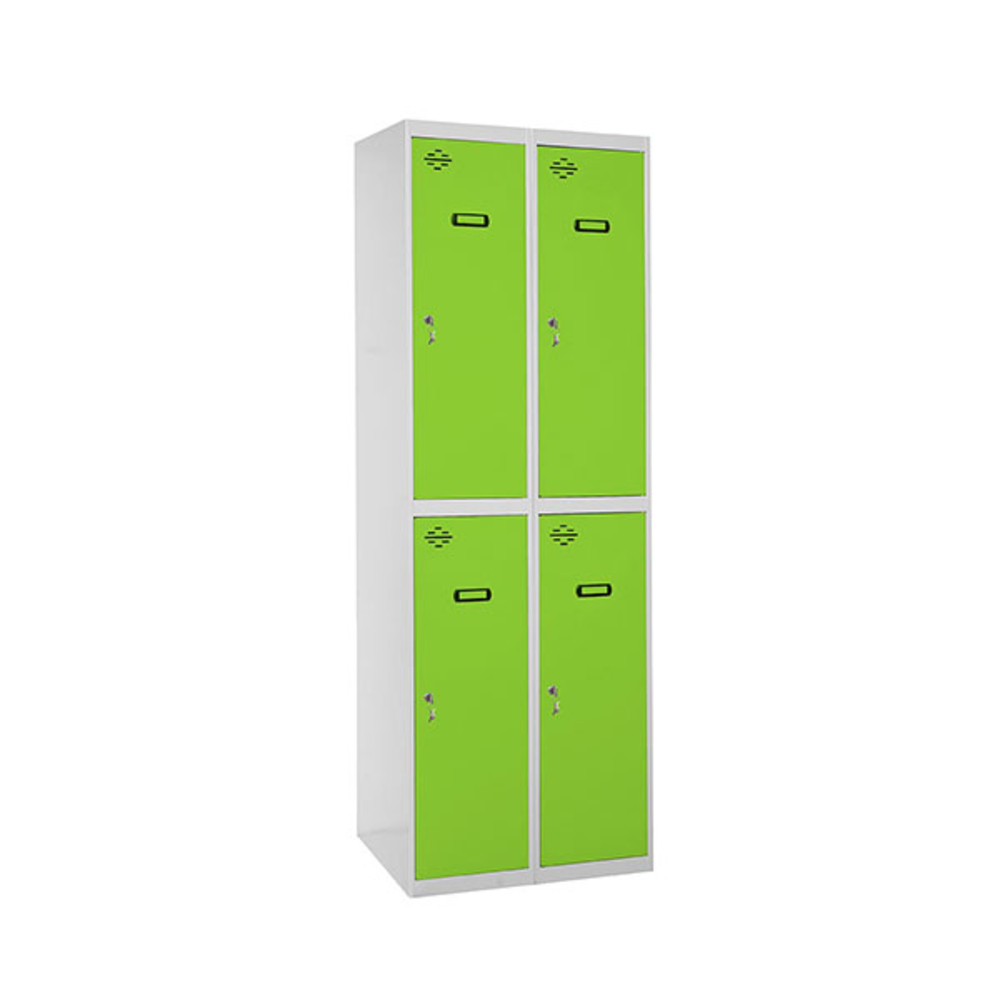 Vestiaire métallique monté 1800x600x500 - Gris/Vert - SIMON RACK - 8425437068560