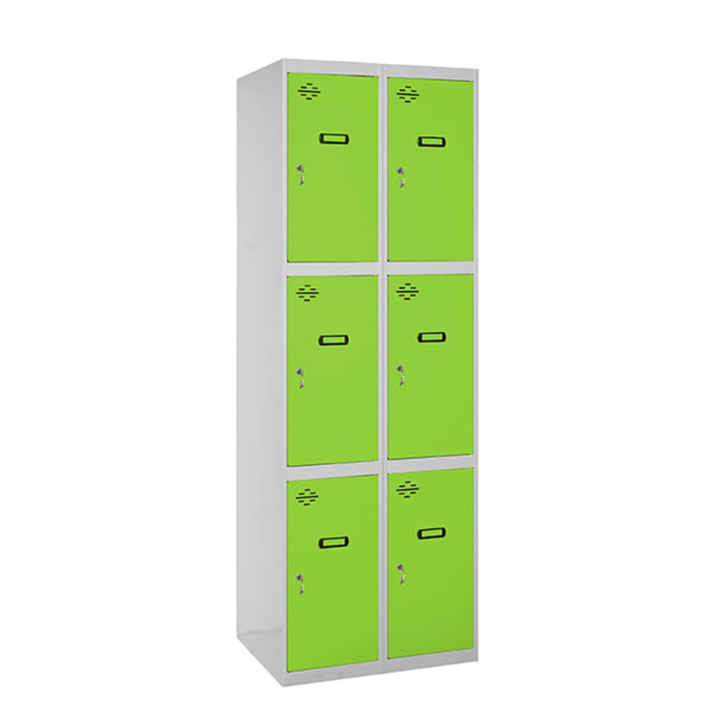 Vestiaire métallique monté 1800x600x500 - Gris/Vert - SIMON RACK - 8425437068676