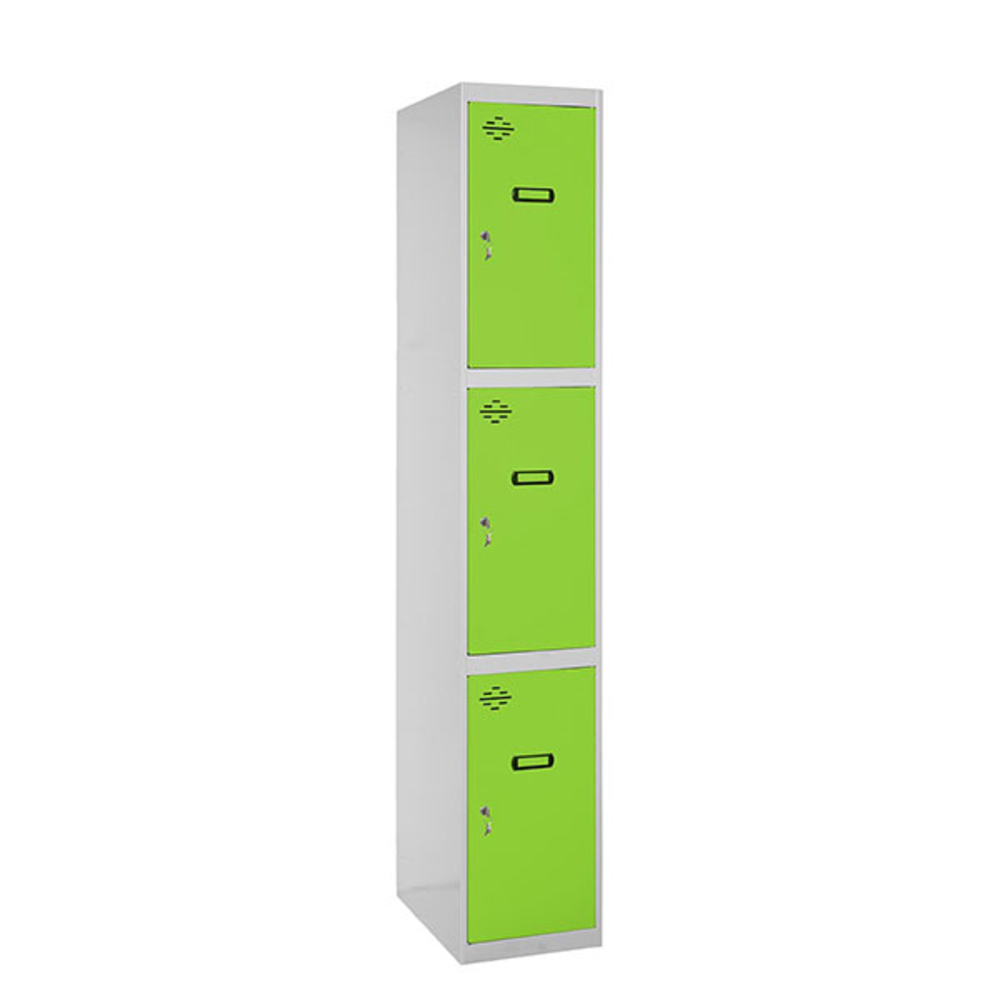 Vestiaire métallique monté 1800x400x500 - Gris/Vert - SIMON RACK - 8425437068706