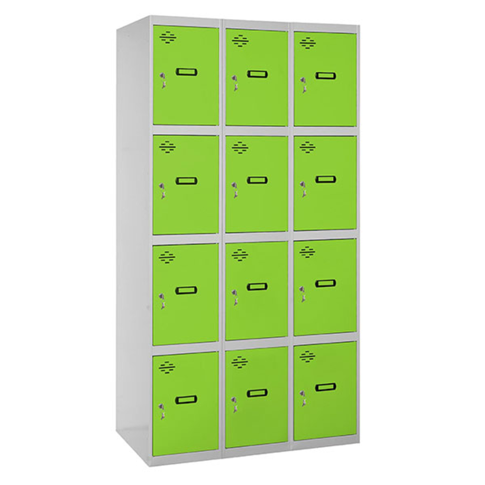 Vestiaire métallique monté 1800x900x500 - Gris/Vert - SIMON RACK - 8425437068751
