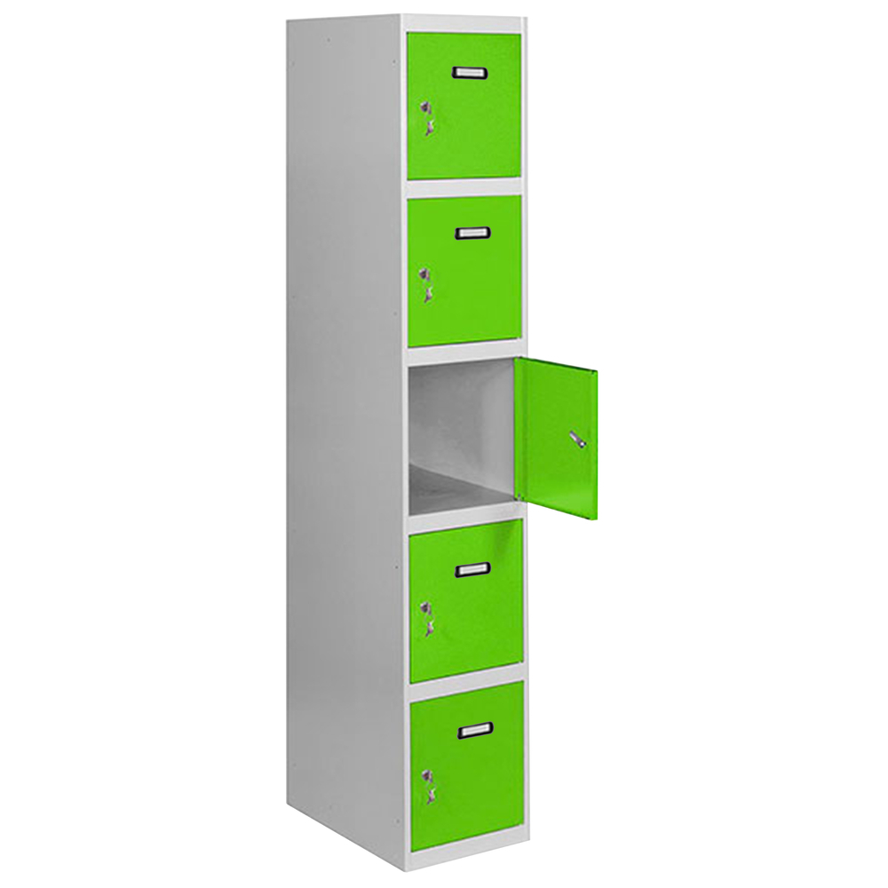 Vestiaire métallique 1800x300x500 - Gris/Vert - SIMON RACK - 8425437068959