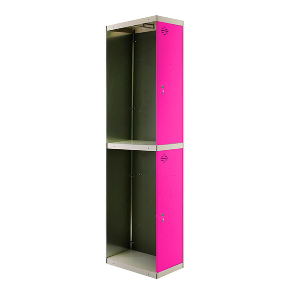 Vestiaire métallique 1800x300x500 - Gris/Rose - SIMON RACK - 8425437069369
