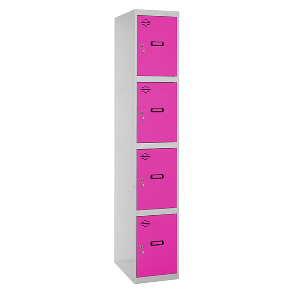 Vestiaire métallique 1800x300x500 - Gris/Rose - SIMON RACK - 8425437069642