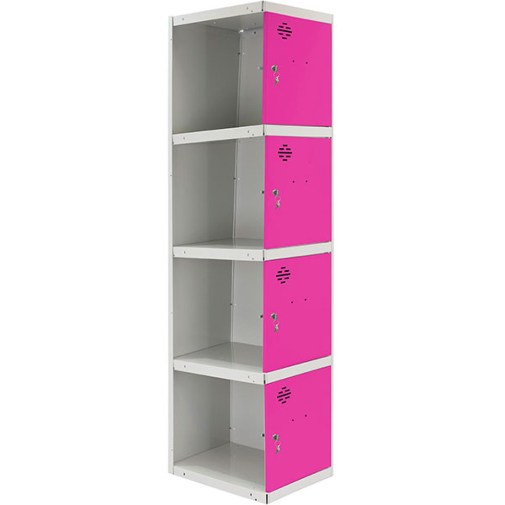 Vestiaire métallique 1800x300x500 - Gris/Rose - SIMON RACK - 8425437069659