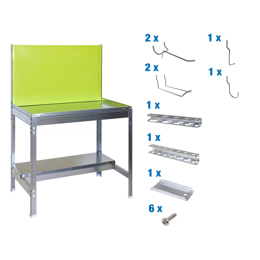 Table de jardin - 1445x1200x400 - Vert - SIMON RACK - 8425437072796