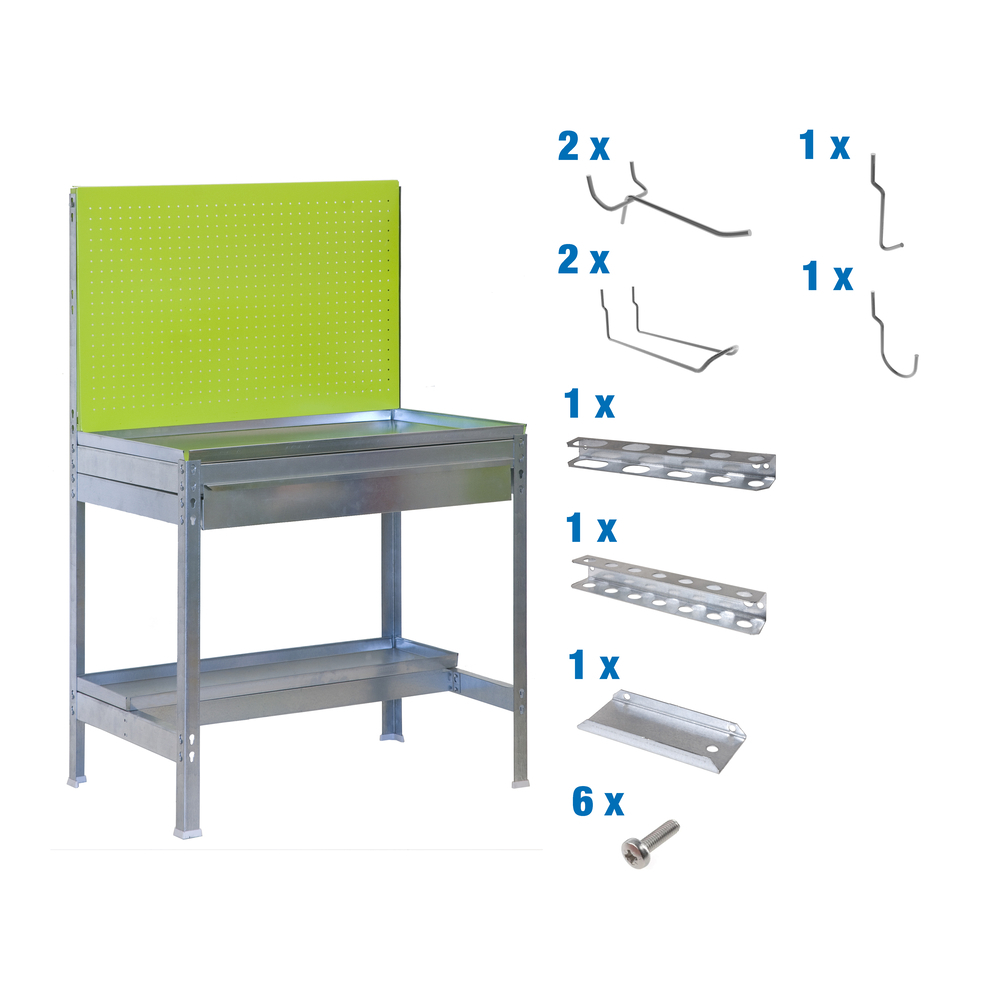 Table de jardin - 1445x1200x400 - Vert - SIMON RACK - 8425437072833