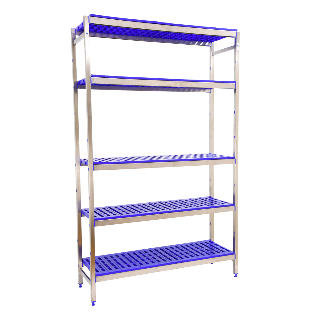 Rayonnage métal inox charge légère 2000x1660x500 - 5 niveaux - SIMON RACK - 8425437074967