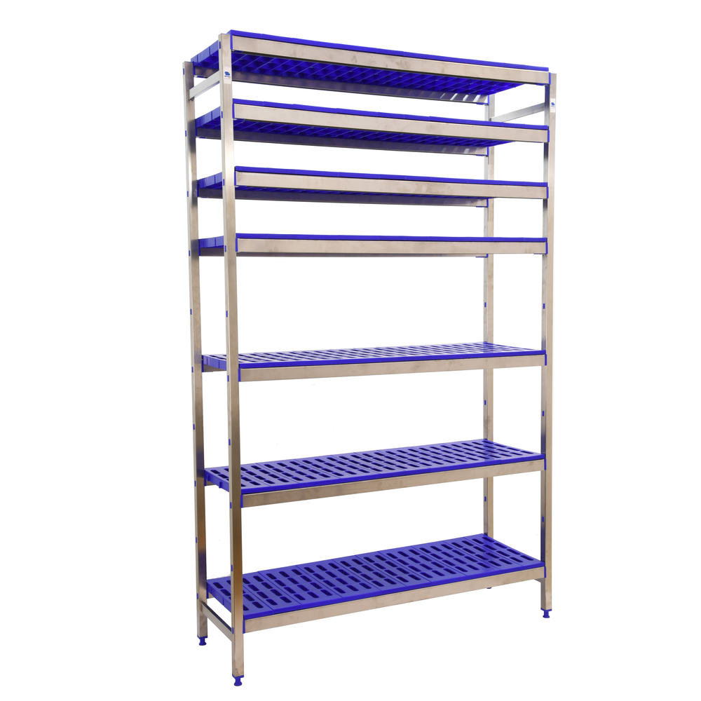 Rayonnage métal inox charge légère 2000x860x400 - 7 niveaux - SIMON RACK - 8425437075032