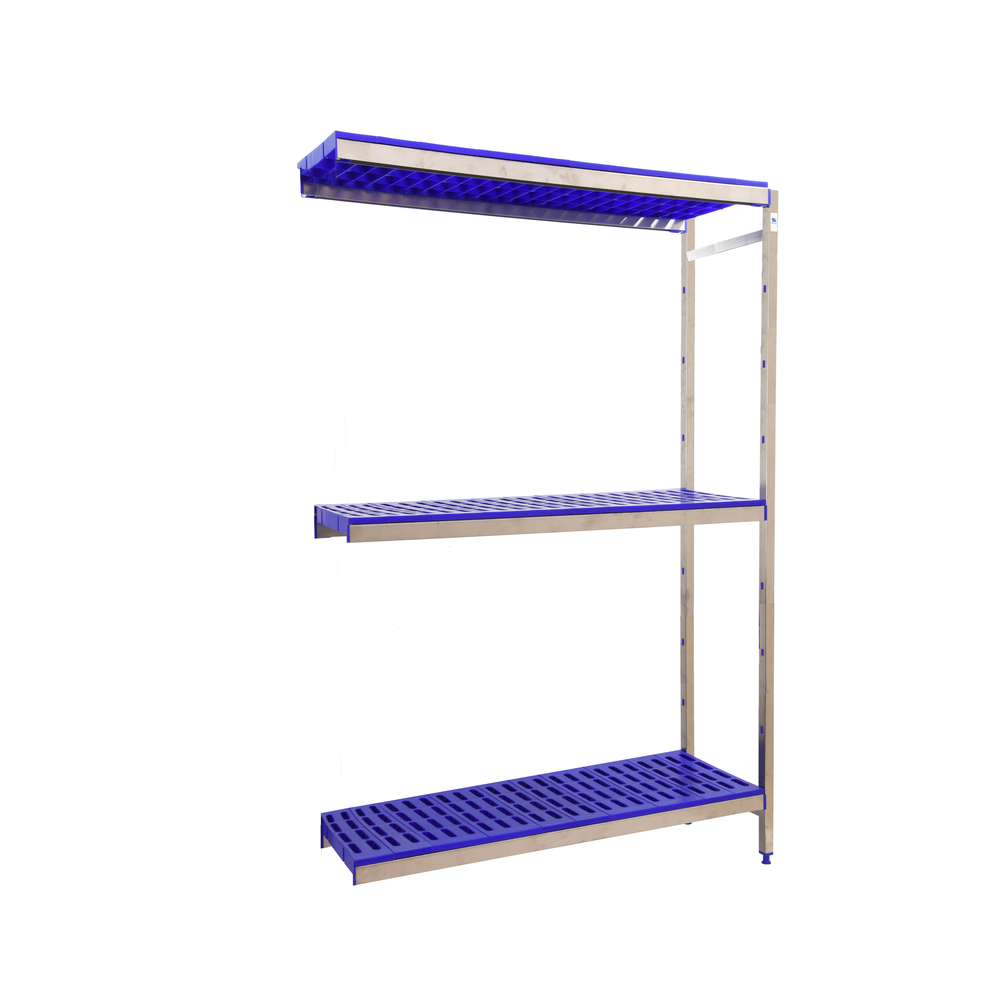 Rayonnage métal inox charge légère 2000x860x400 - 3 niveaux - SIMON RACK - 8425437075575