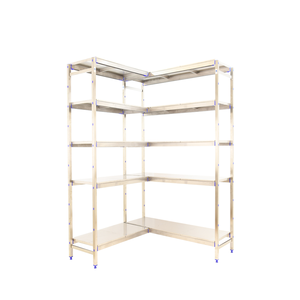 Rayonnage métal inox charge légère 2000x1660x400 - 5 niveaux - SIMON RACK - 8425437076015
