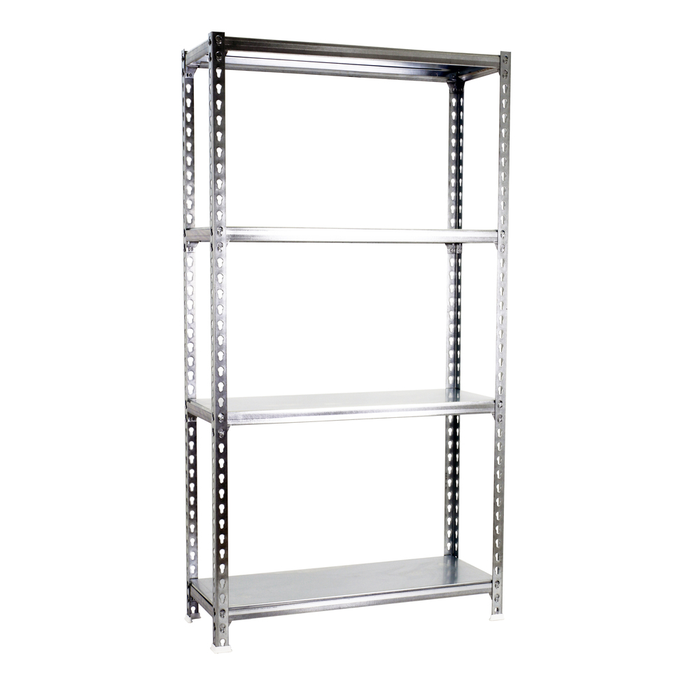 Rayonnage métallique léger sans vis 1500x1200x500 - 4 niveaux Galvanisé - SIMON RACK - 8425437076824