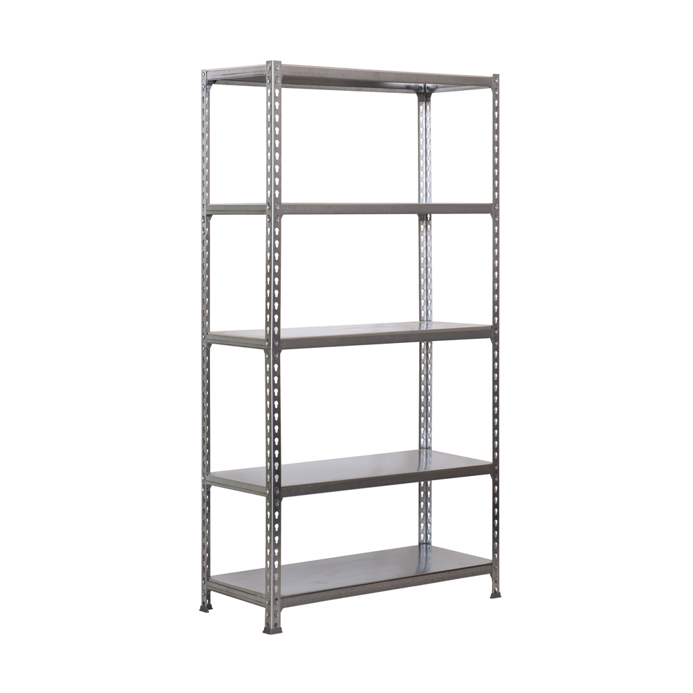 Rayonnage métallique léger sans vis 2000x1200x500 - 5 niveaux Galvanisé - SIMON RACK - 8425437076992