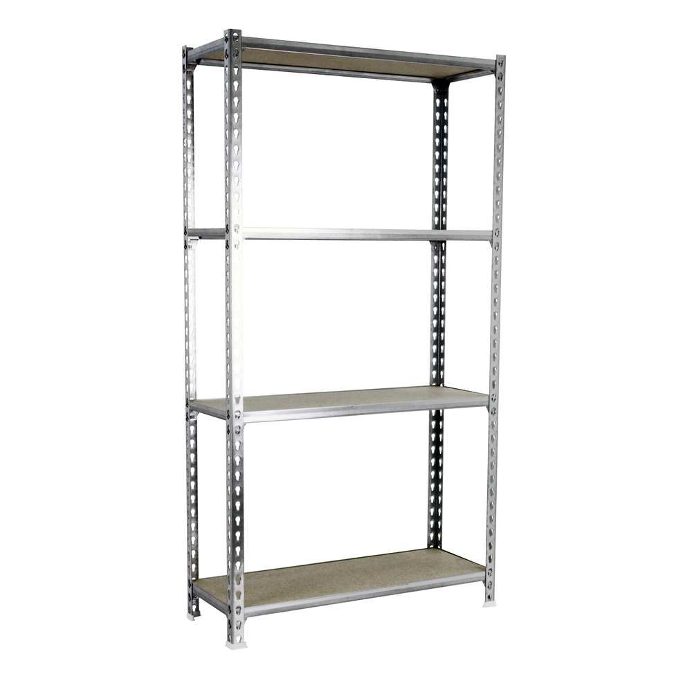 Rayonnage bois-métal léger sans vis 1500x1200x300 - 4 niveaux Bois - SIMON RACK - 8425437077340
