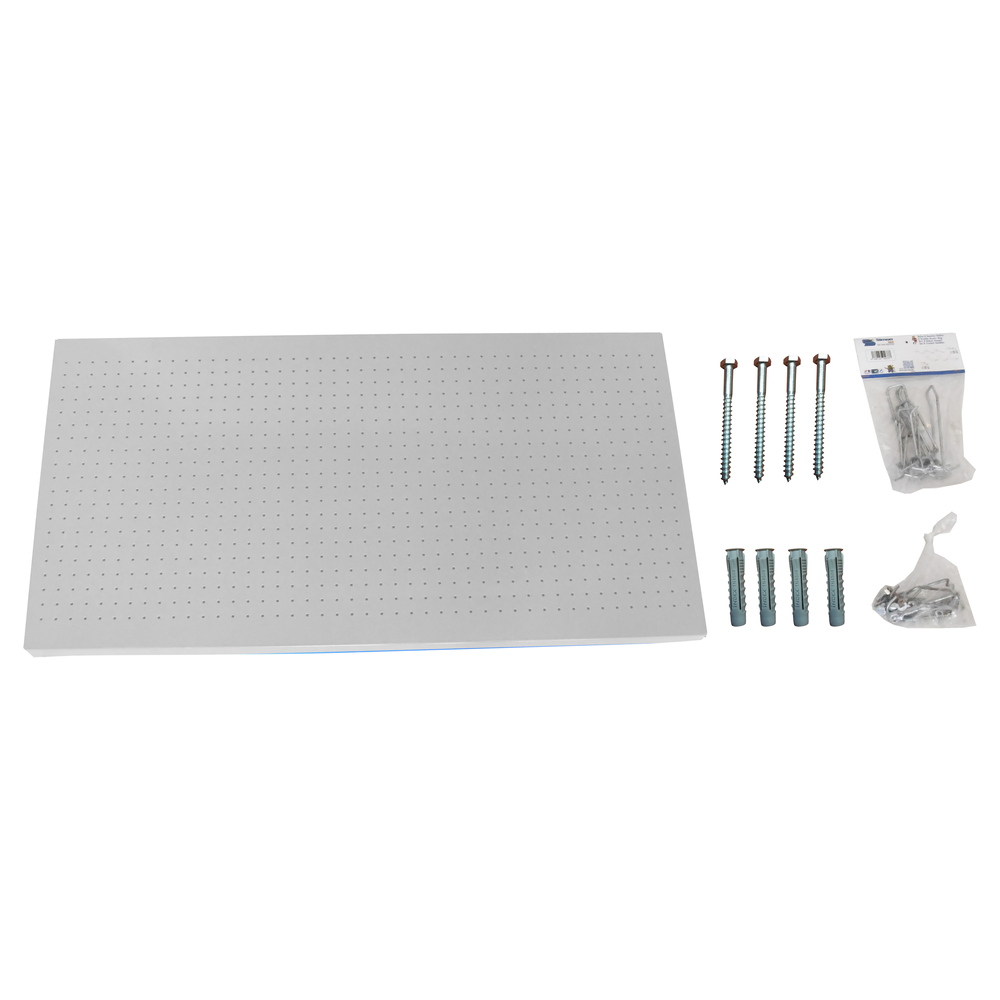 Panneau perforé pour rangement  - 400x1500x35 -  Blanc - SIMON RACK - 8425437082542