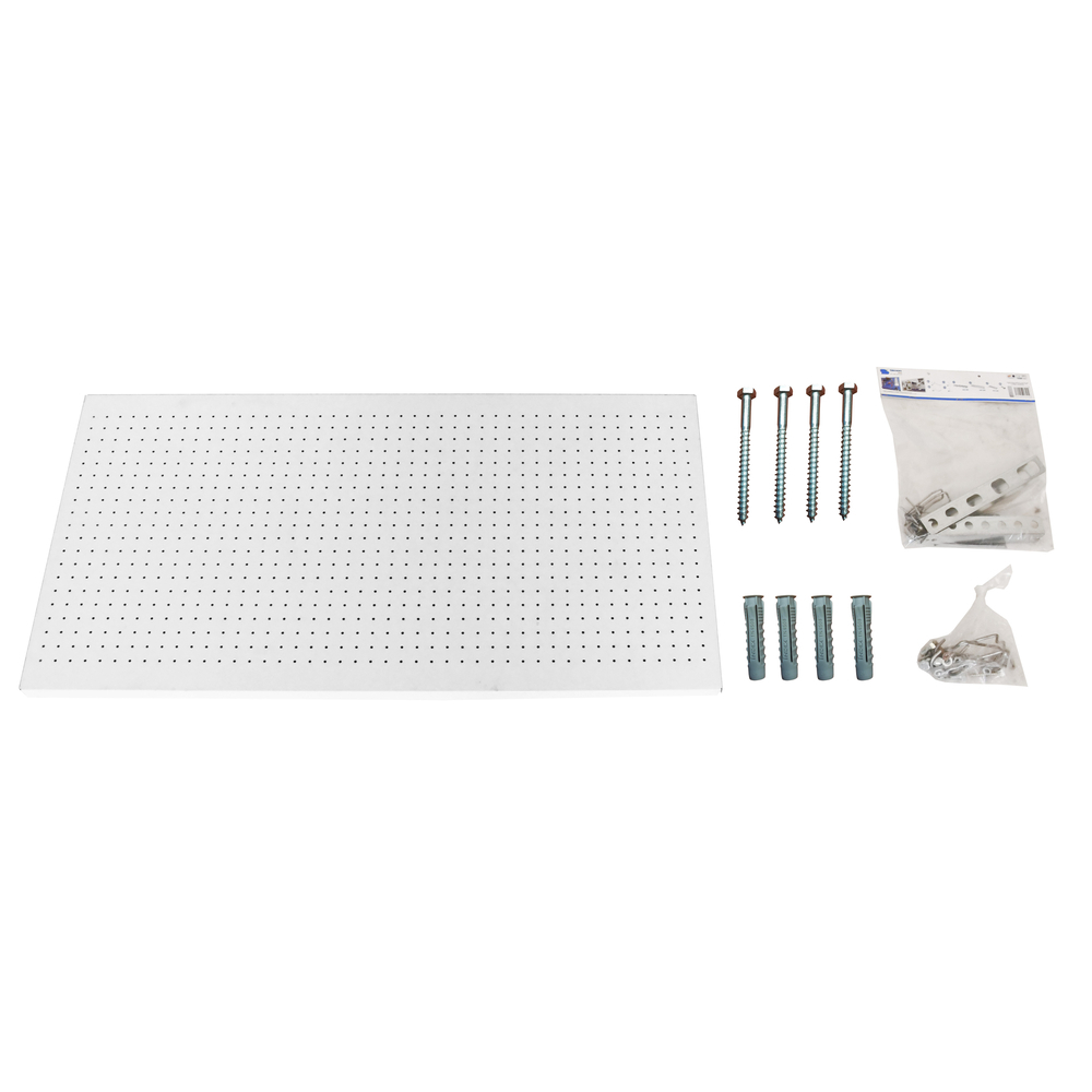 Panneau perforé pour rangement  - 400x1500x35 -  Blanc - SIMON RACK - 8425437082559