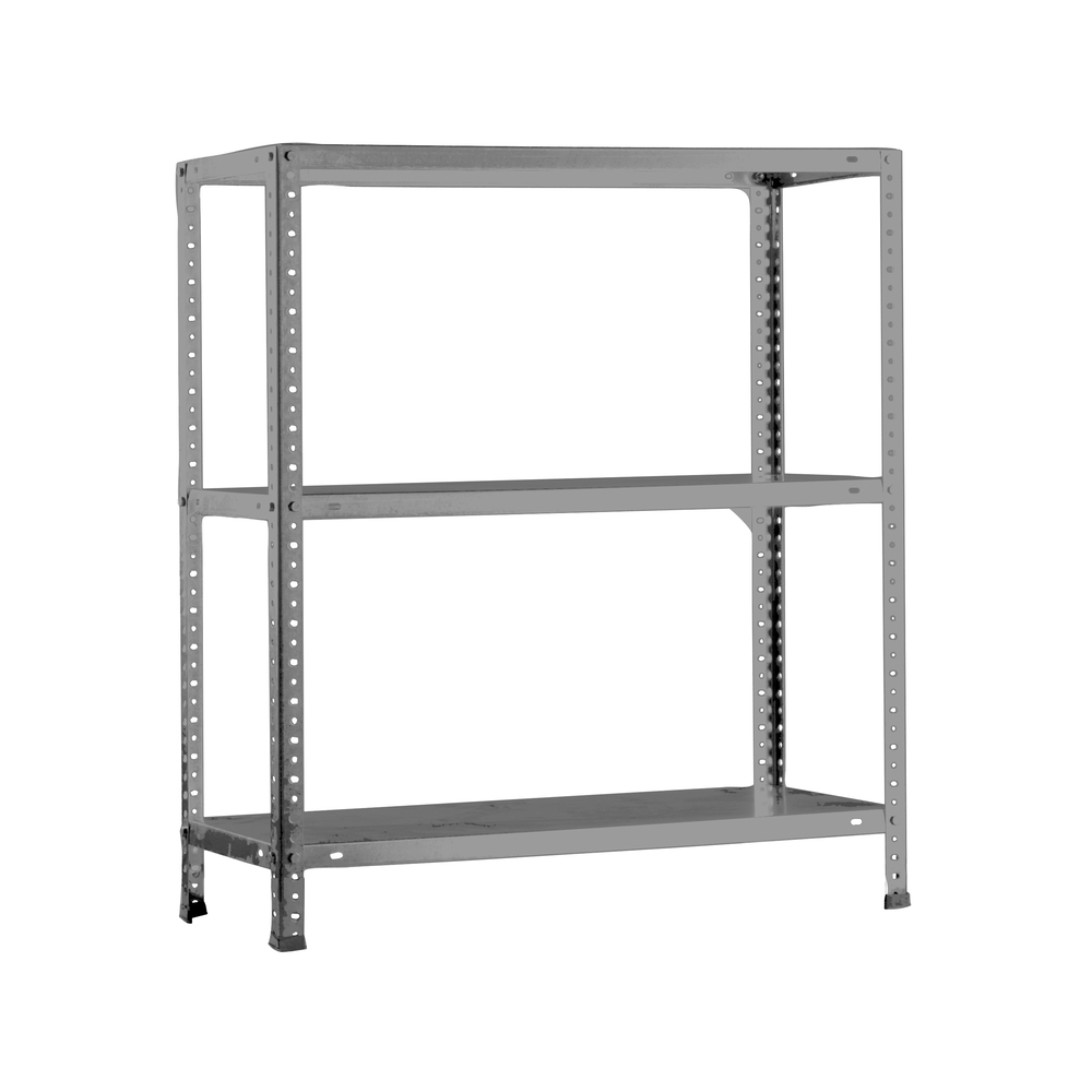 Rayonnage métallique léger à vis 900x800x500 - 3 niveaux Gris - SIMON RACK - 8425437084614