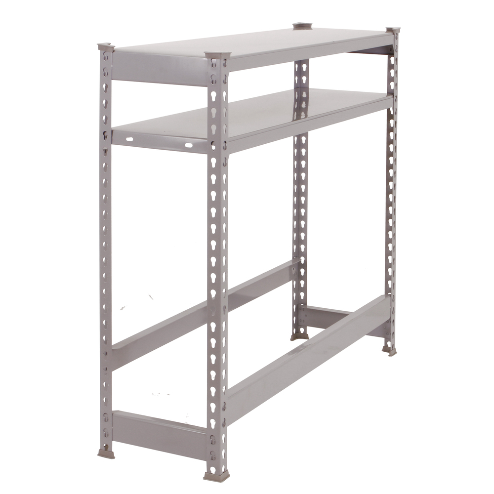 Rayonnage léger tri de bouteille sans vis 1000x1000x300 - 3 niveaux Gris - SIMON RACK - 8425437087769
