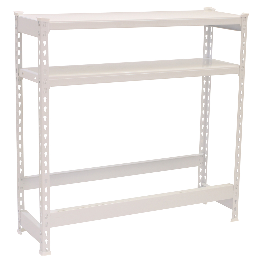 Rayonnage léger tri de bouteille sans vis 1000x1000x300 - 3 niveaux Blanc - SIMON RACK - 8425437087783