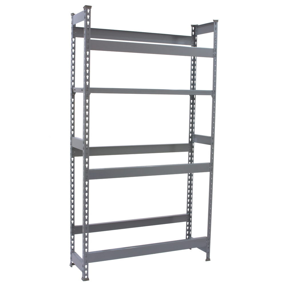 Rayonnage léger tri de bouteille sans vis 1000x1000x300 - 4 niveaux Gris - SIMON RACK - 8425437087806