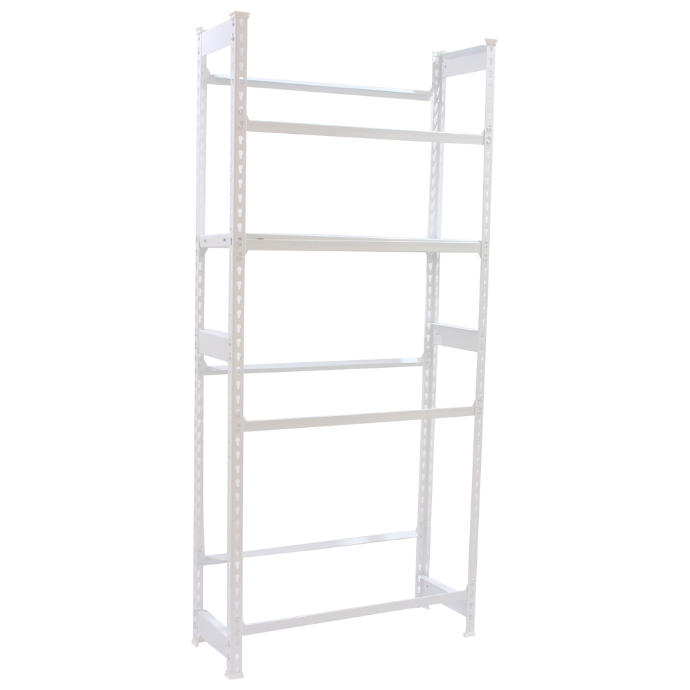 Rayonnage léger tri de bouteille sans vis 1000x800x300 - 4 niveaux Blanc - SIMON RACK - 8425437087813