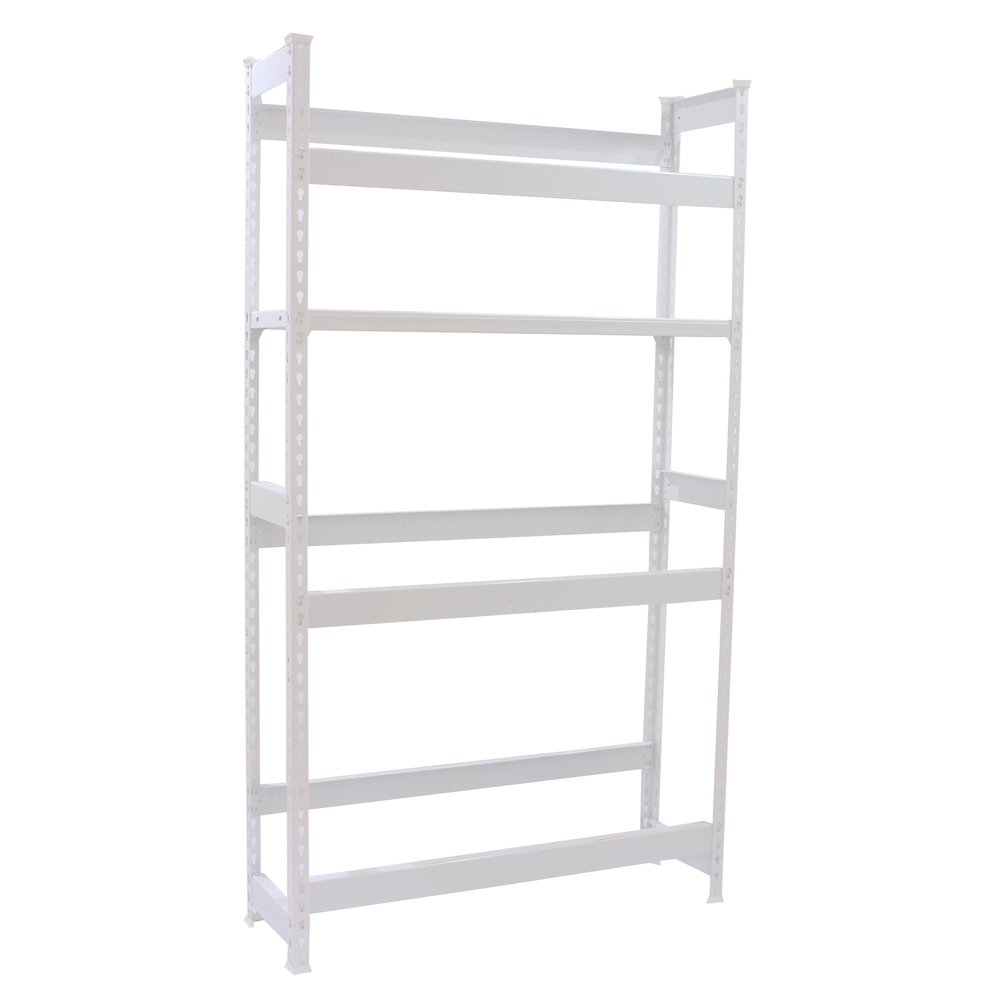 Rayonnage léger tri de bouteille sans vis 1000x1000x300 - 4 niveaux Blanc - SIMON RACK - 8425437087820