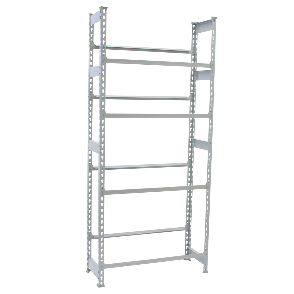 Rayonnage léger tri de bouteille sans vis 2000x800x300 - 4 niveaux Gris - SIMON RACK - 8425437087844