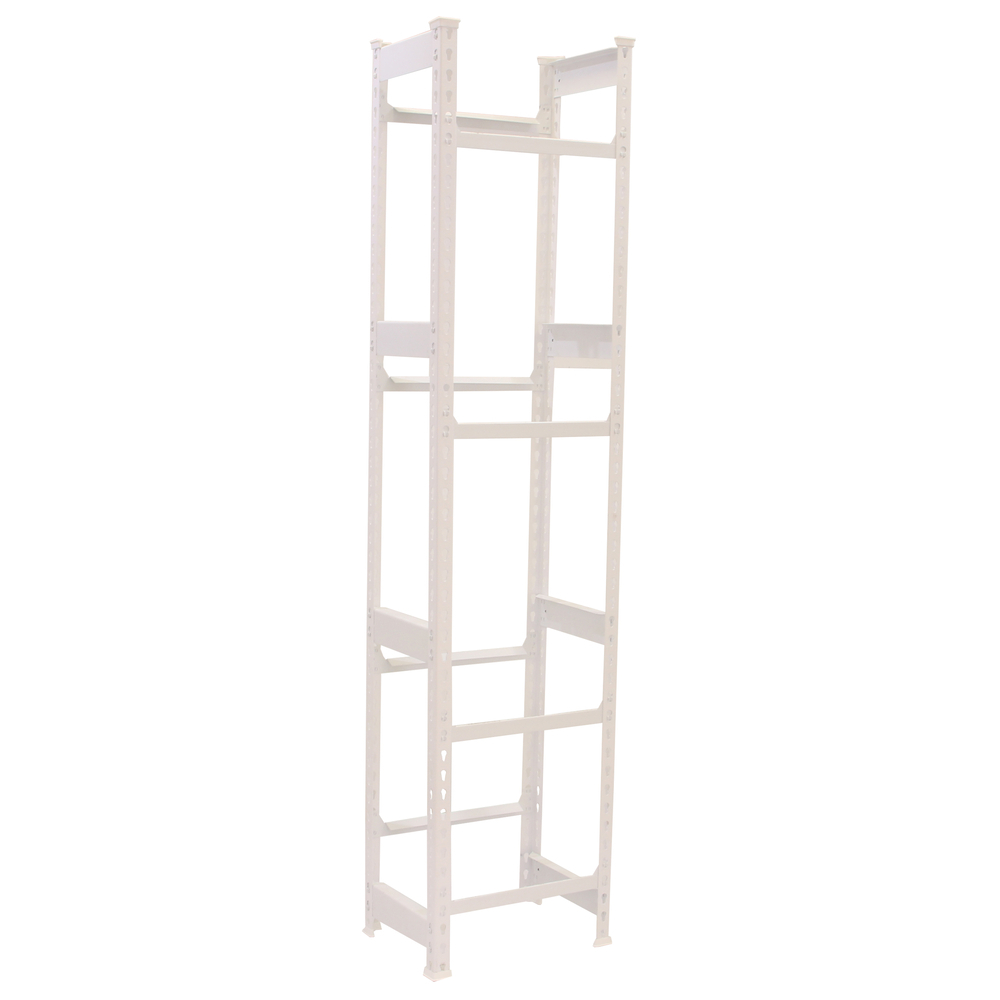 Rayonnage léger tri de bouteille sans vis 2000x400x300 - 4 niveaux Blanc - SIMON RACK - 8425437087868