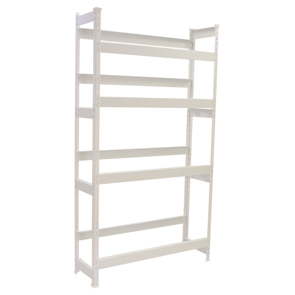 Rayonnage léger tri de bouteille sans vis 2000x1000x300 - 4 niveaux Blanc - SIMON RACK - 8425437087882