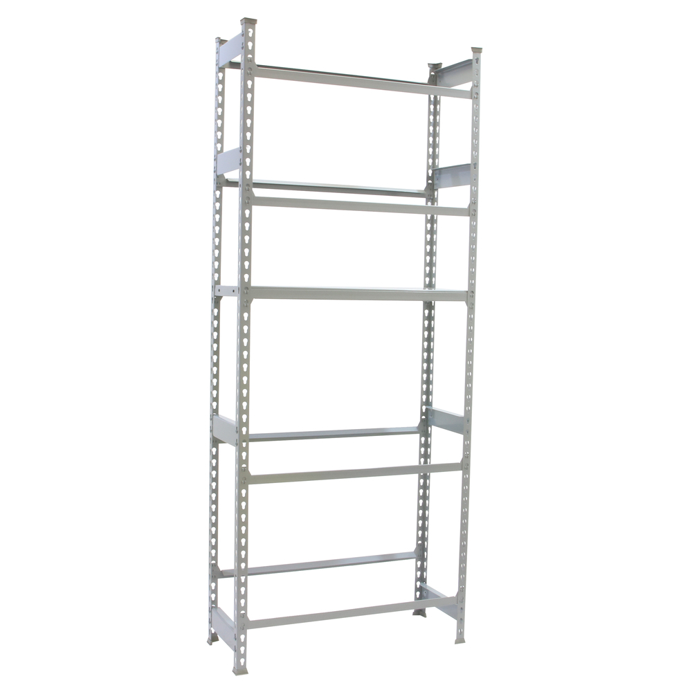 Rayonnage léger tri de bouteille sans vis 2000x800x300 - 5 niveaux Gris - SIMON RACK - 8425437087899
