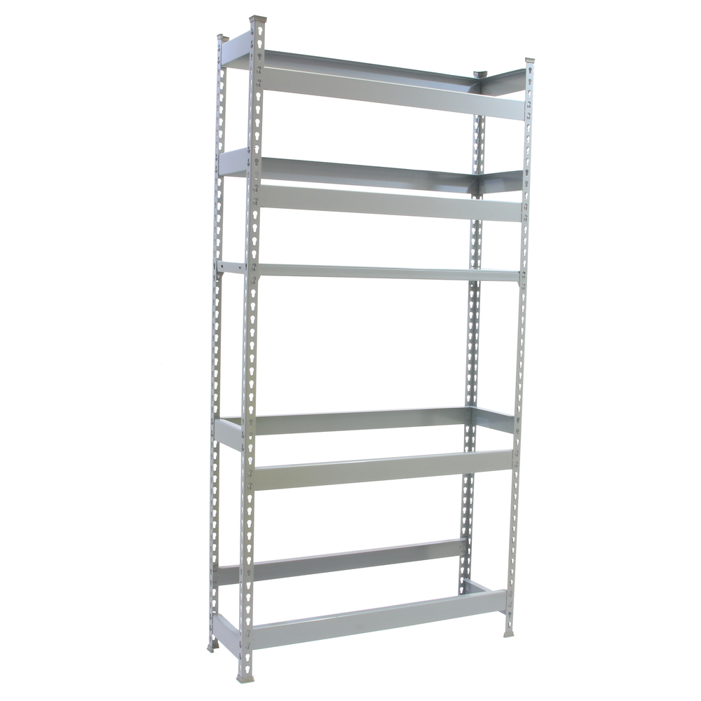 Rayonnage léger tri de bouteille sans vis 2000x1000x300 - 5 niveaux Gris - SIMON RACK - 8425437087905