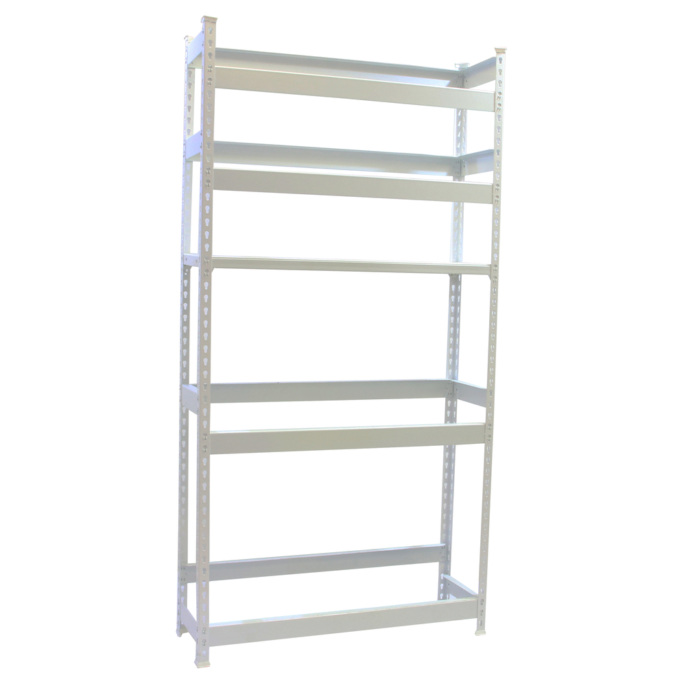 Rayonnage léger tri de bouteille sans vis 2000x1000x300 - 5 niveaux Blanc - SIMON RACK - 8425437087929