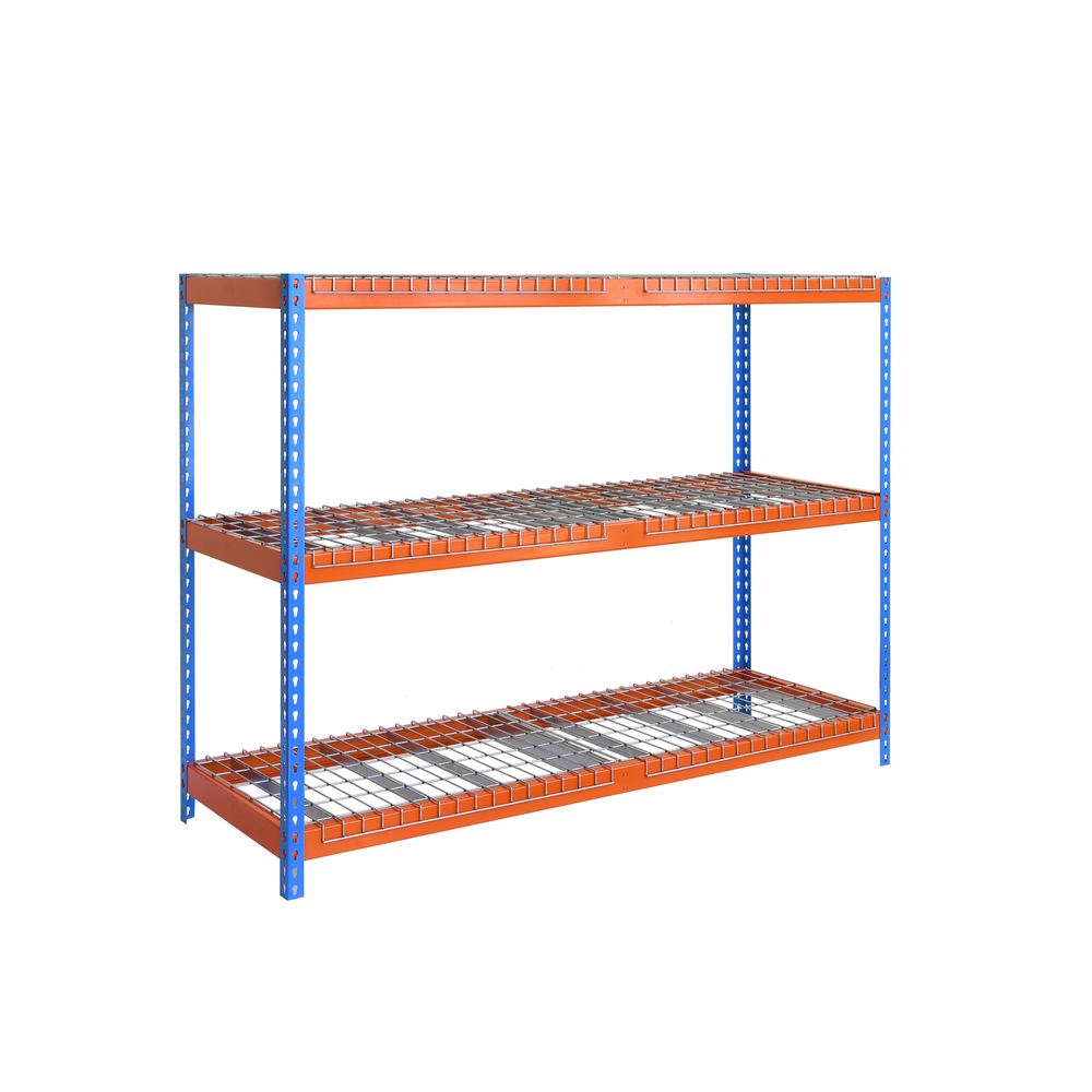 Étagère charge moyenne 400kg - 2000x1800x600 - 3 niveaux Bleu/Orange - SIMON RACK - 8425437089862