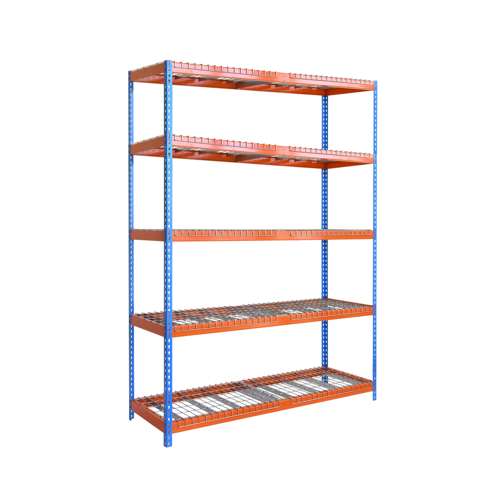 Étagère charge moyenne 400kg - 2000x1800x600 - 5 niveaux Bleu/Orange - SIMON RACK - 8425437089886