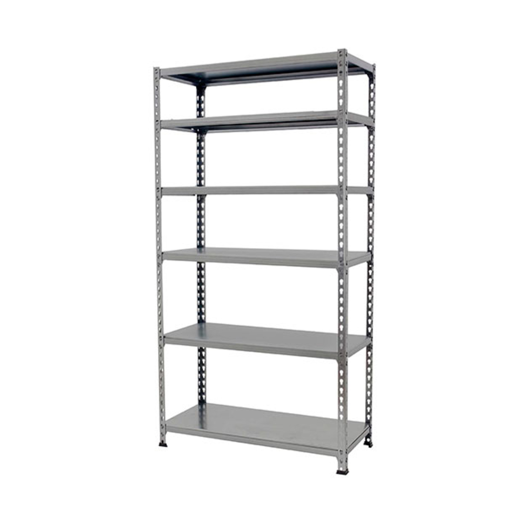 Rayonnage métallique léger sans vis 2500x1100x400 - 6 niveaux Gris - SIMON RACK - 8425437091513