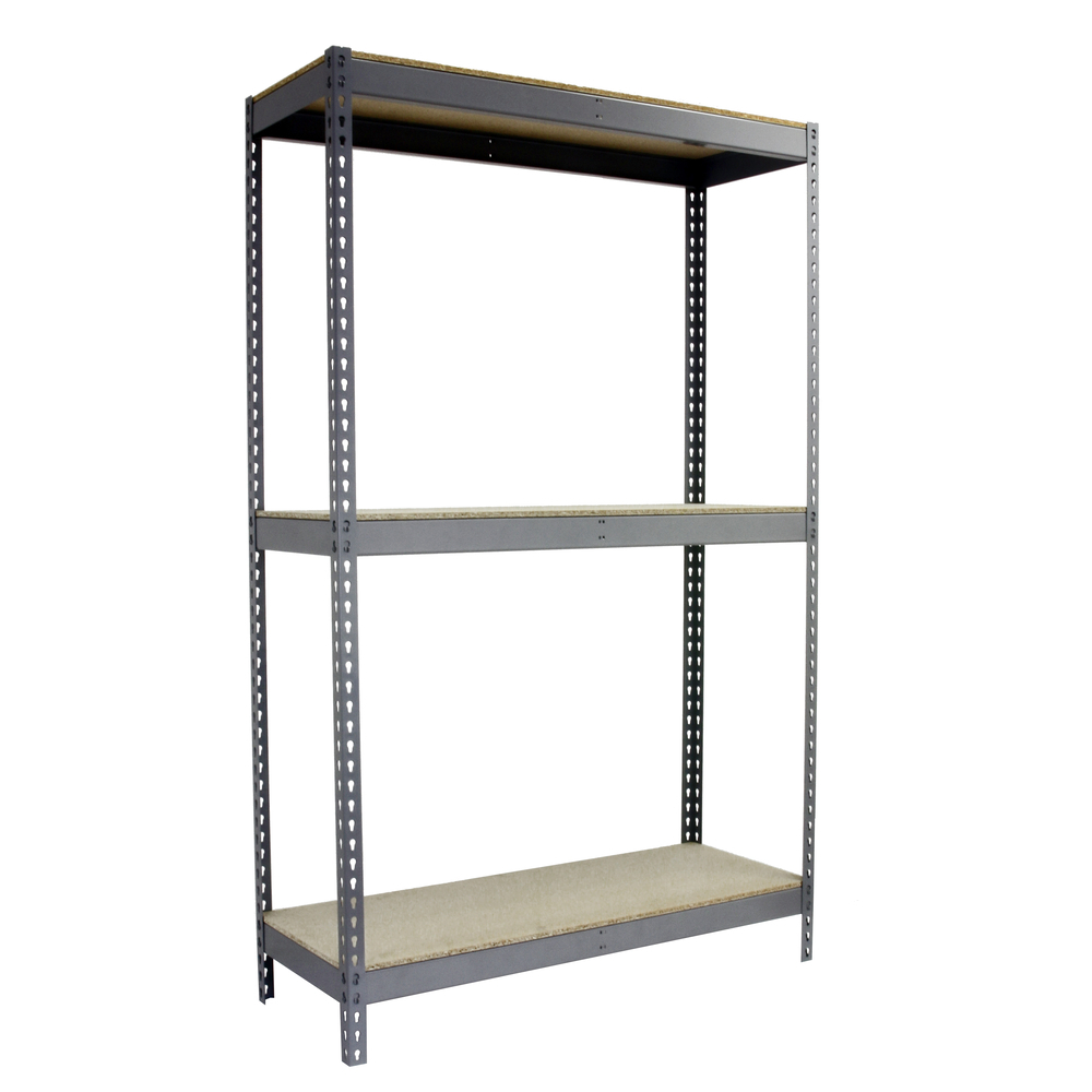 Étagère charge moyenne 500 à 600kg - 2000x2100x600 - 3 niveaux Gris/Bois - SIMON RACK - 8425437092268