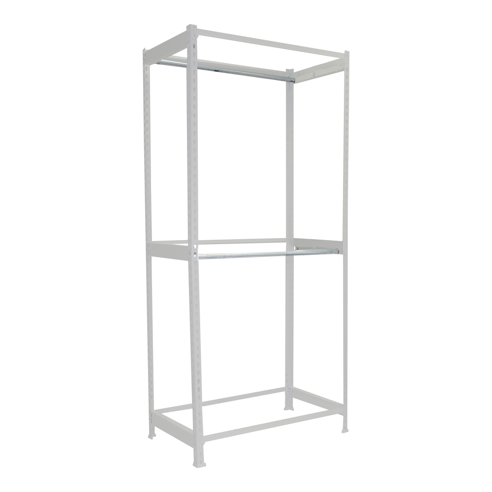 Rayonnage pour vêtements 1500x1200x750 - 3 niveaux Blanc - SIMON RACK - 8425437092831
