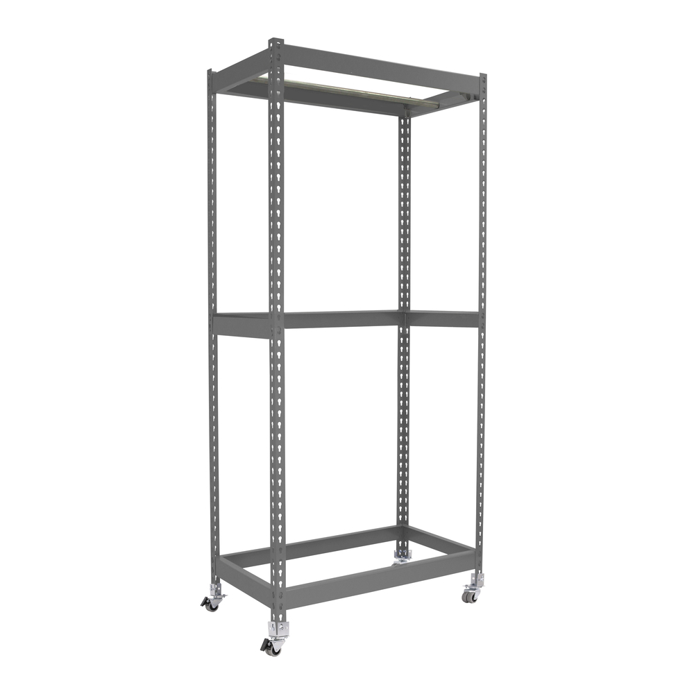 Rayonnage pour vêtements 1575x1500x600 - 1 niveau Gris - SIMON RACK - 8425437093388