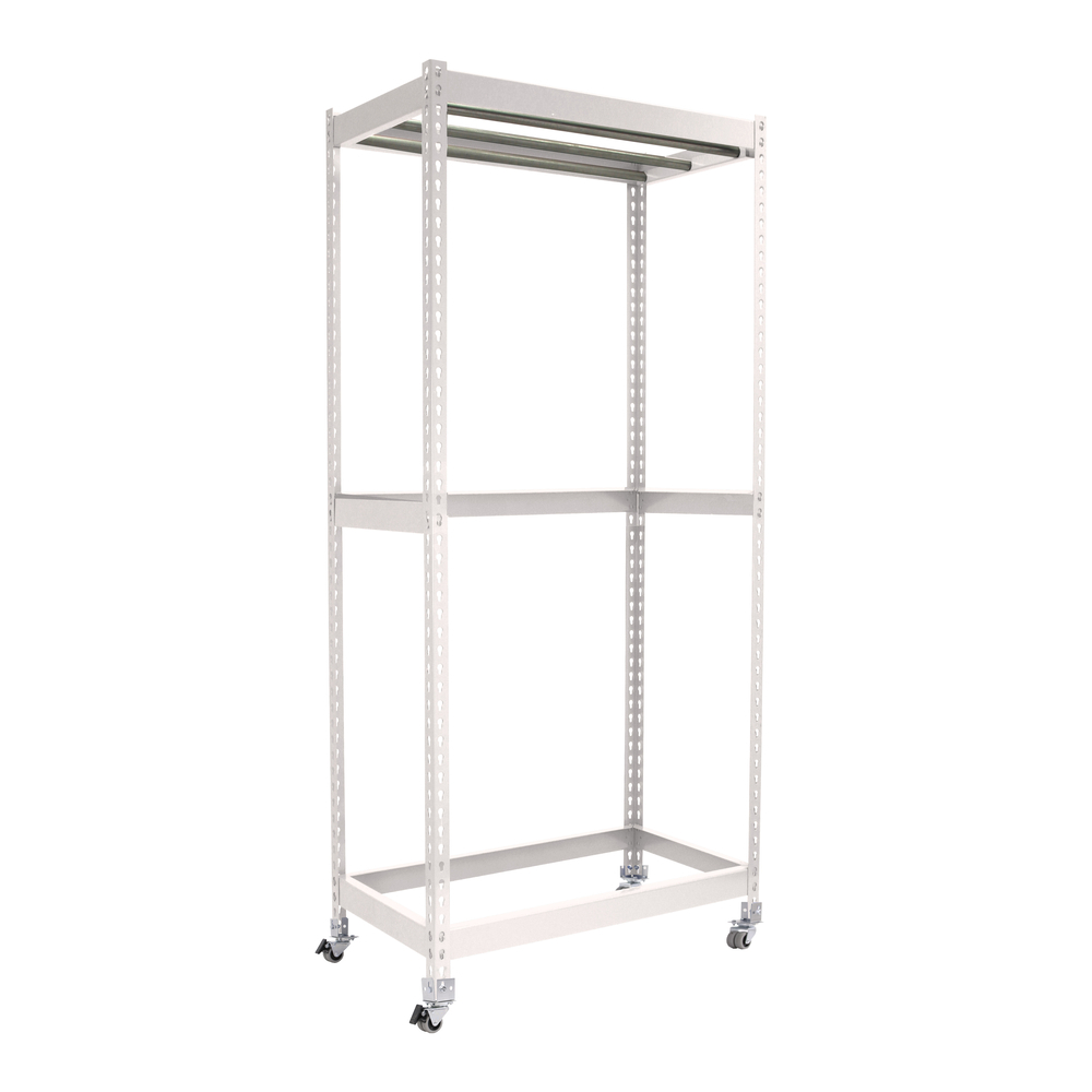 Rayonnage pour vêtements 3075x1500x600 - 1 niveau Blanc - SIMON RACK - 8425437093463