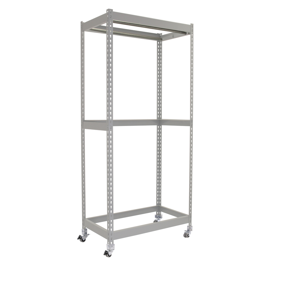 Rayonnage pour vêtements 2575x1500x600 - 1 niveau Blanc - SIMON RACK - 8425437093630